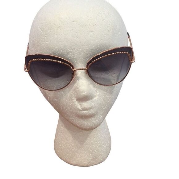 Marc Jacobs Marc255/S DDB90 Rose Gold Cat Eye Rope Sunglasses & Case main image 5